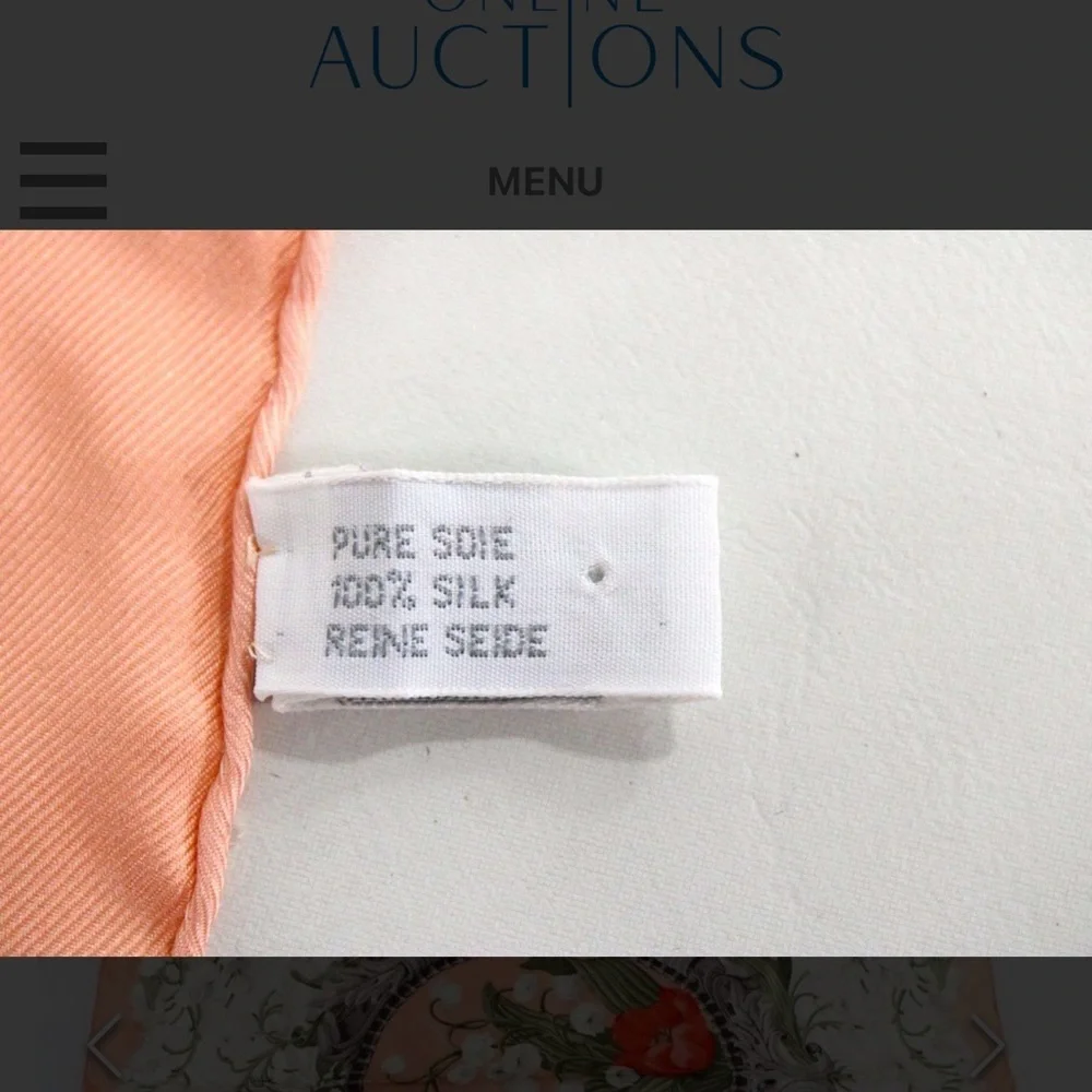 Dior Silk Stunning Scarf with Certificate of Authenticity - 34 x 34 - Picture 3 of 10